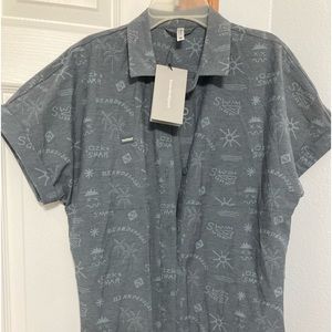 Bearded goat women’s swim coverup